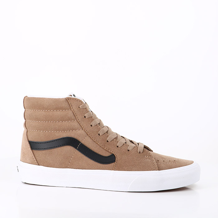 Vans chaussures vans sk8 hi portabella true white marron