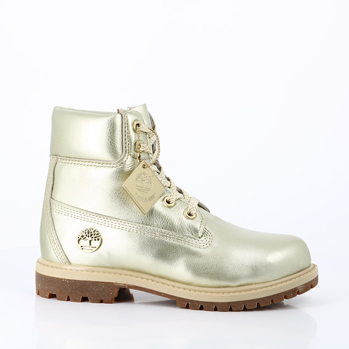 Timberland chaussures timberland 6 inch boot premium gold metallic or