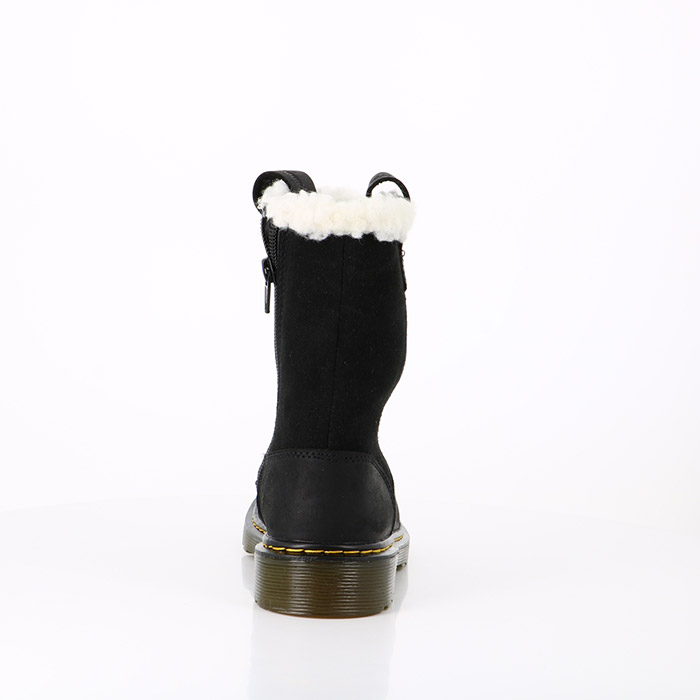 Dr martens chaussures dr martens enfant juney pull on faux fur lined boots black republic wphi suede wp noir1391201_5