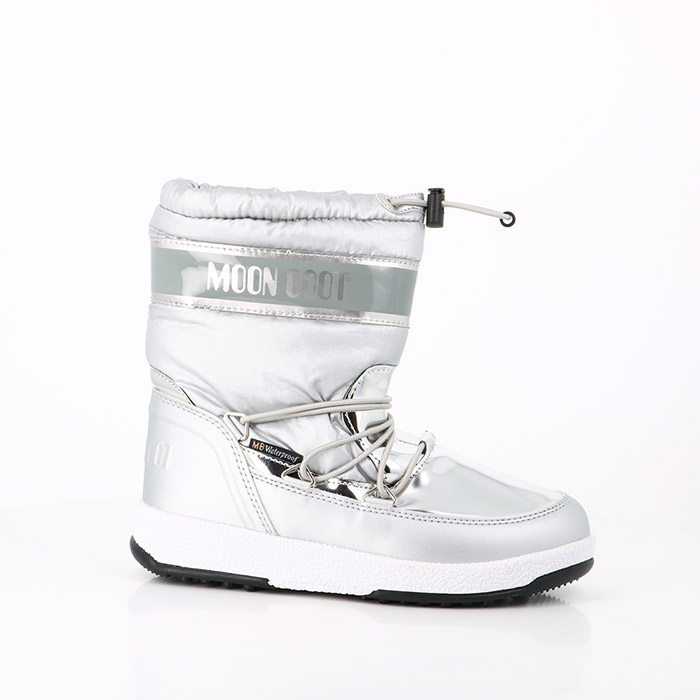 Moon boot chaussures moon boot enfant jr girl soft wp silver gris