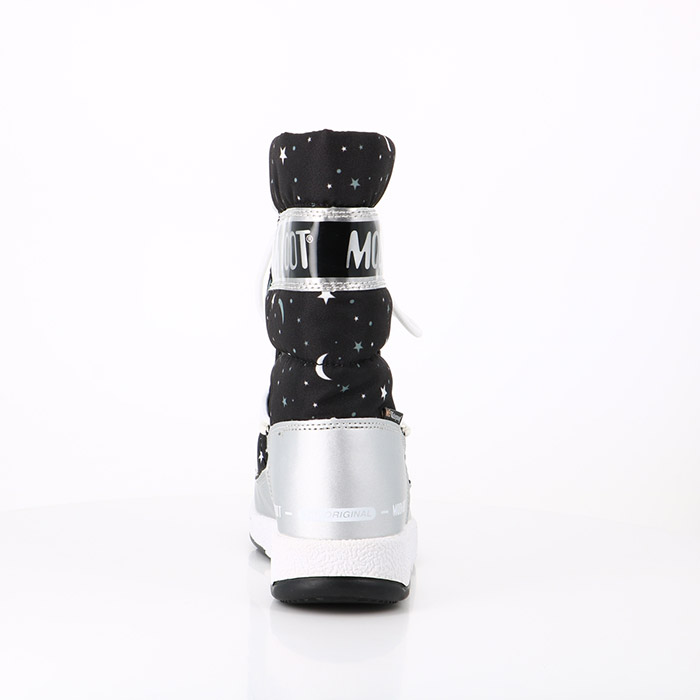 Moon boot chaussures moon boot enfant jr girls.universe wp silver black noir1391901_2