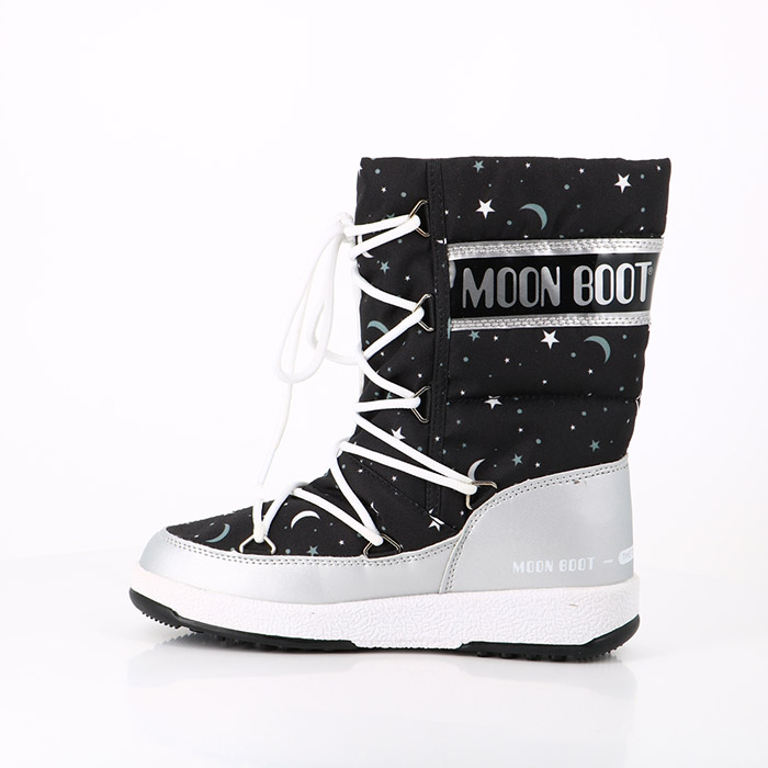 Moon boot chaussures moon boot enfant jr girl universe silver black noir1392501_4