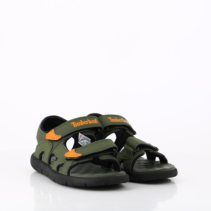 Timberland chaussures timberland enfant perkins row strap sandal dark green vert1396801_3