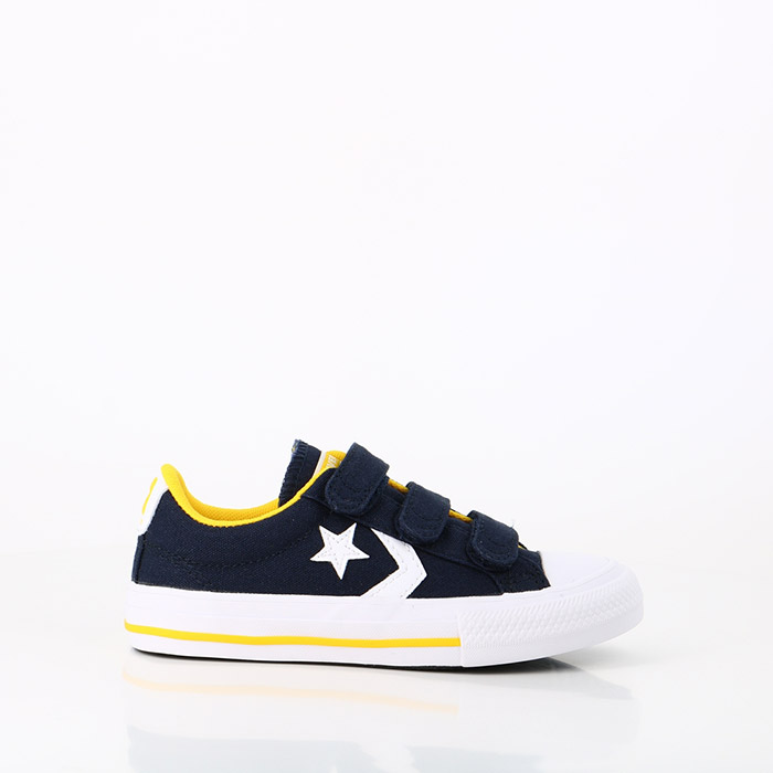 Converse chaussures converse enfant star player 3v ox obsidian amarillo dark navy bleu