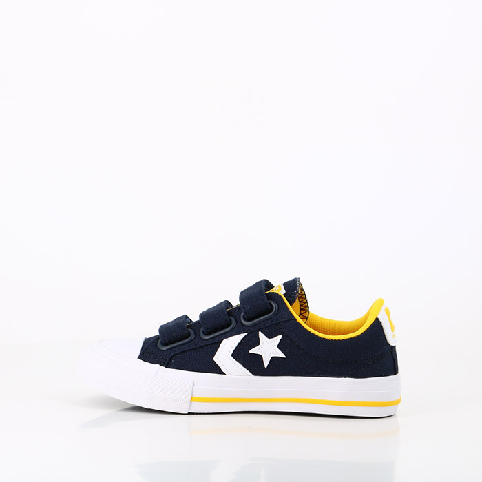 Converse chaussures converse enfant star player 3v ox obsidian amarillo dark navy bleu1397801_3