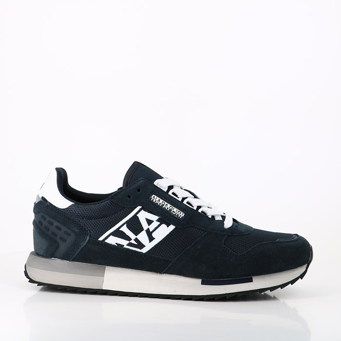 Napapijri chaussures napapijri man suede mesh running sum blue marine bleu