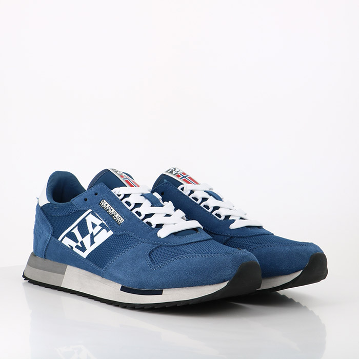 Napapijri chaussures napapijri man suede mesh running sum avio bleu1399301_5