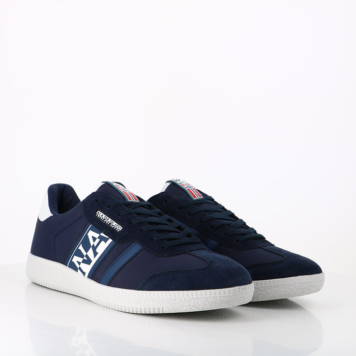 Napapijri chaussures napapijri man nylon suede sneaker nis blue marine bleu1399501_2