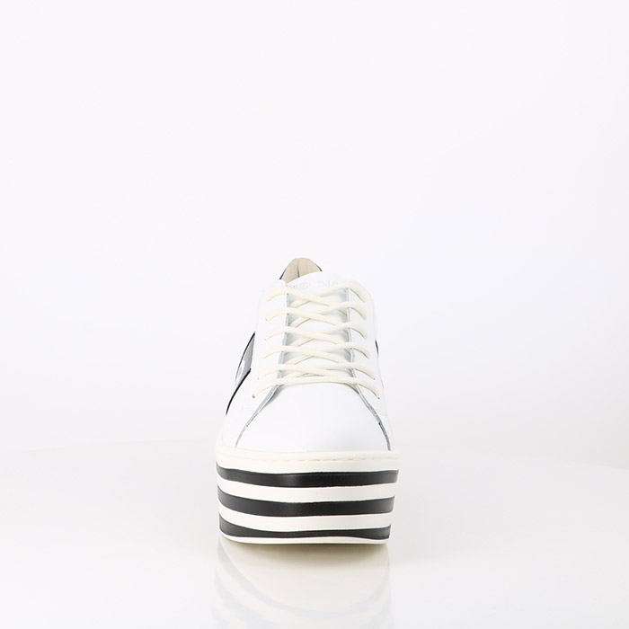 No name chaussures no name boost sneaker nappa patent white black blanc1401201_3