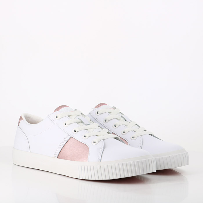 Timberland chaussures timberland tennis skyla bay blanc rose1404601_2