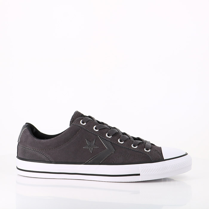 Converse chaussures converse star player twisted prep a tige basse thunder grey black white gris