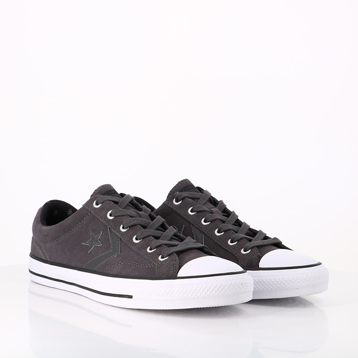 Converse chaussures converse star player twisted prep a tige basse thunder grey black white gris1409101_2
