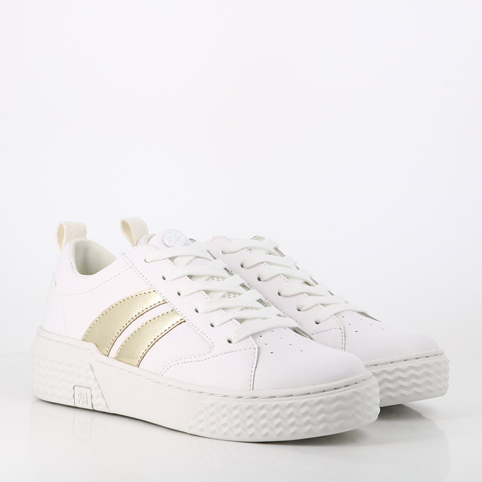 Palladium manufacture chaussures palladium manufacture ego 03 lea white gold blanc1411601_2