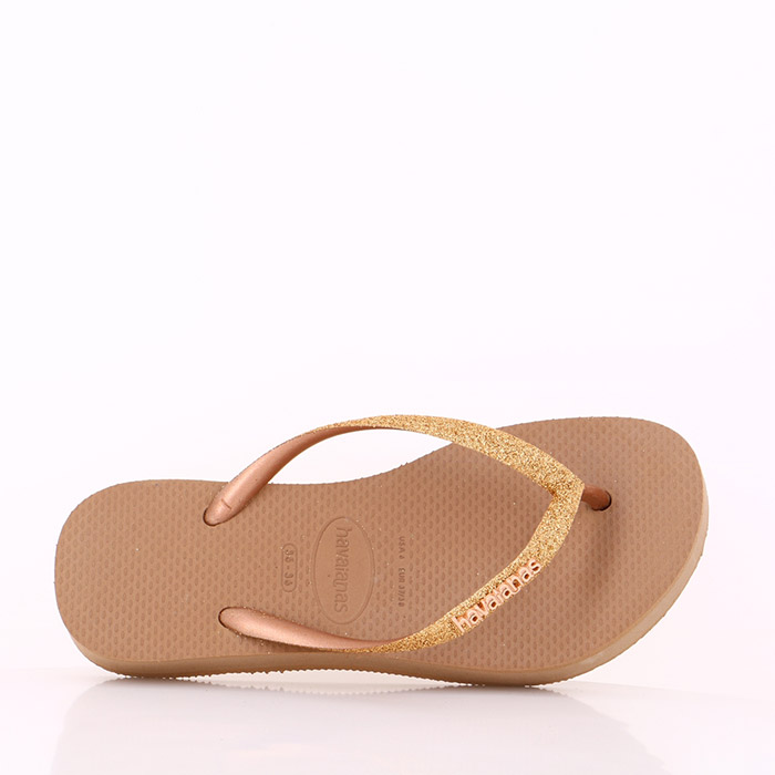 Havaianas chaussures flatformglitterrosegold rose1414801_3