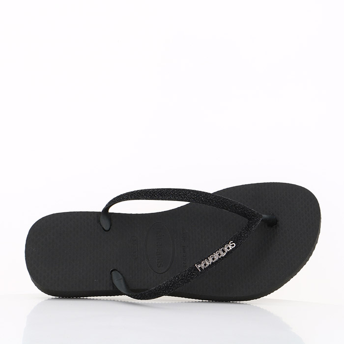 Havaianas chaussures havaianas slim glitter black noir1415101_2