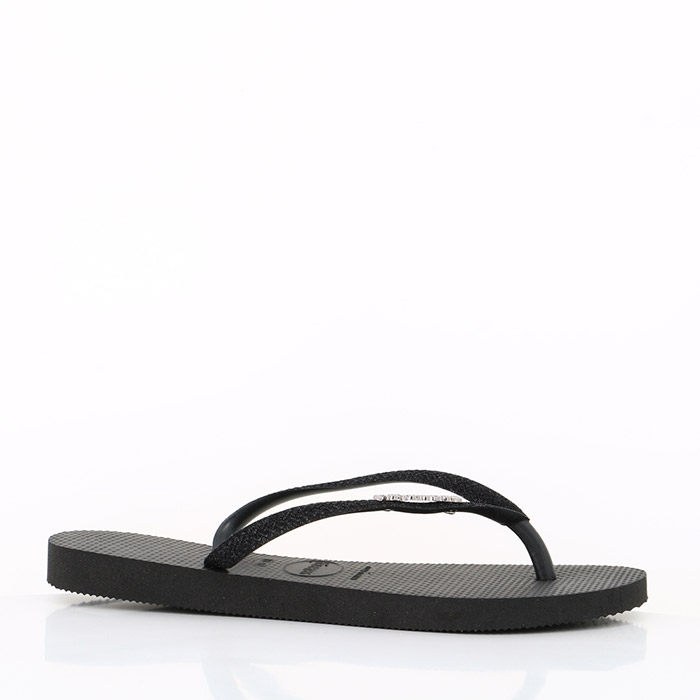 Havaianas chaussures havaianas slim glitter black noir1415101_3