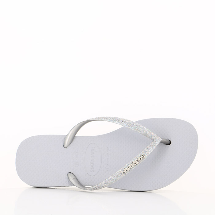 Havaianas chaussures havaianas slim glitter ice grey argent1415201_3