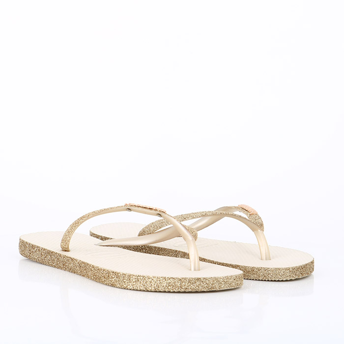 Havaianas chaussures havaianas slim sparkle beige or