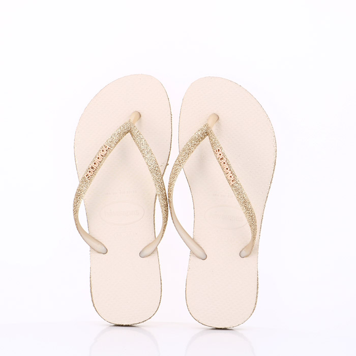 Havaianas chaussures havaianas slim sparkle beige or1416501_4