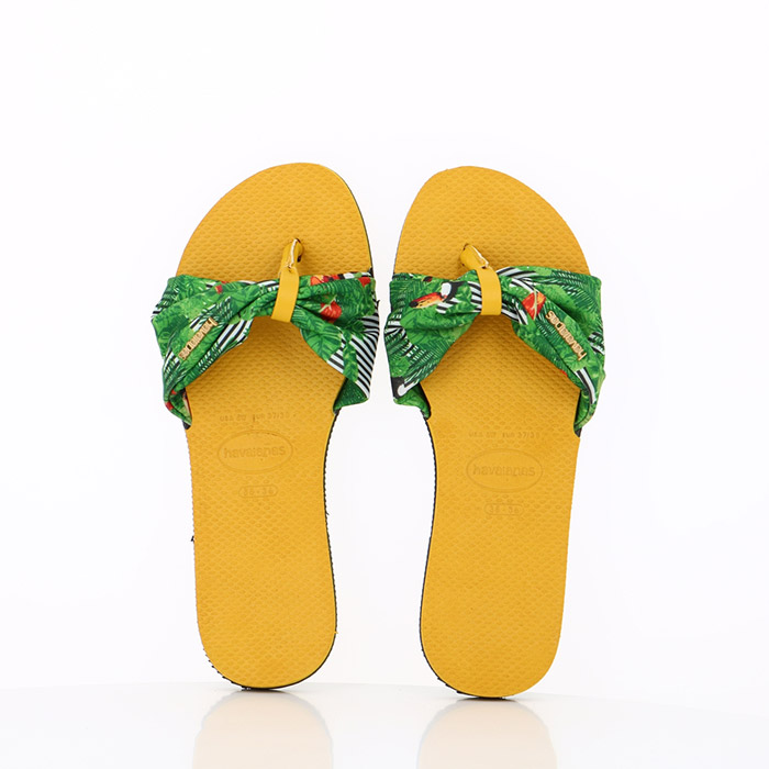 Havaianas chaussures havaianas you saint tropez burned yellow jaune1419901_1