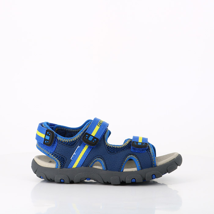 Geox chaussures geox enfant j s.strada b blue yellow bleu