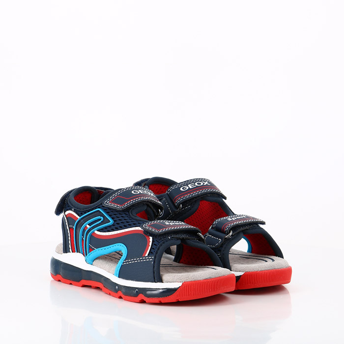 Geox chaussures geox enfant j s. android b. b navy red bleu1421701_2