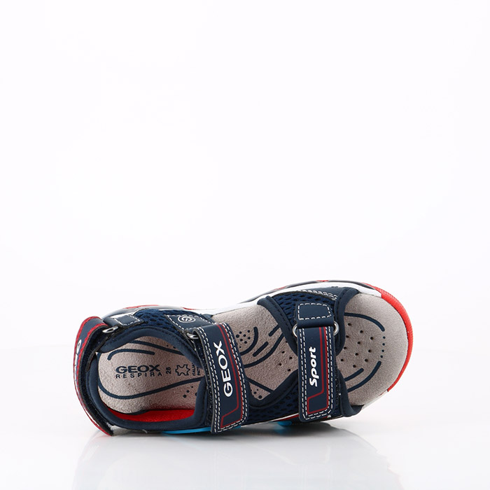 Geox chaussures geox enfant j s. android b. b navy red bleu1421701_3