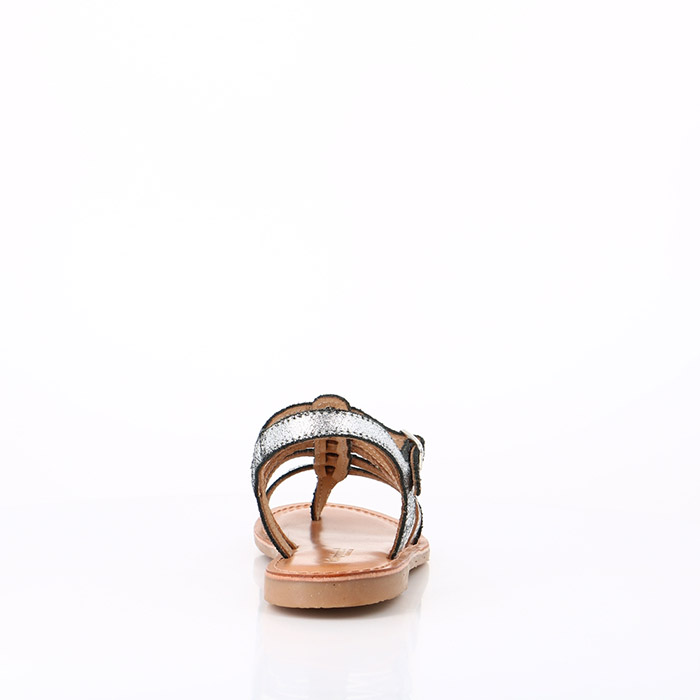 Les tropeziennes chaussures les tropeziennes enfant hirson argent serpent gris1426801_3