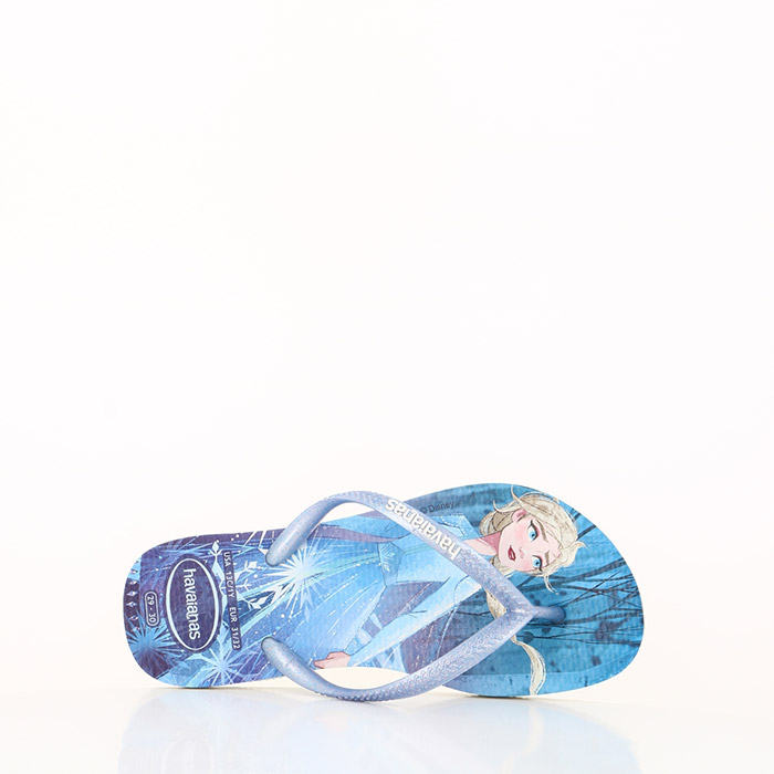 Havaianas famille havaianas enfant slim frozen white snow snowflakes bleu1432801_2