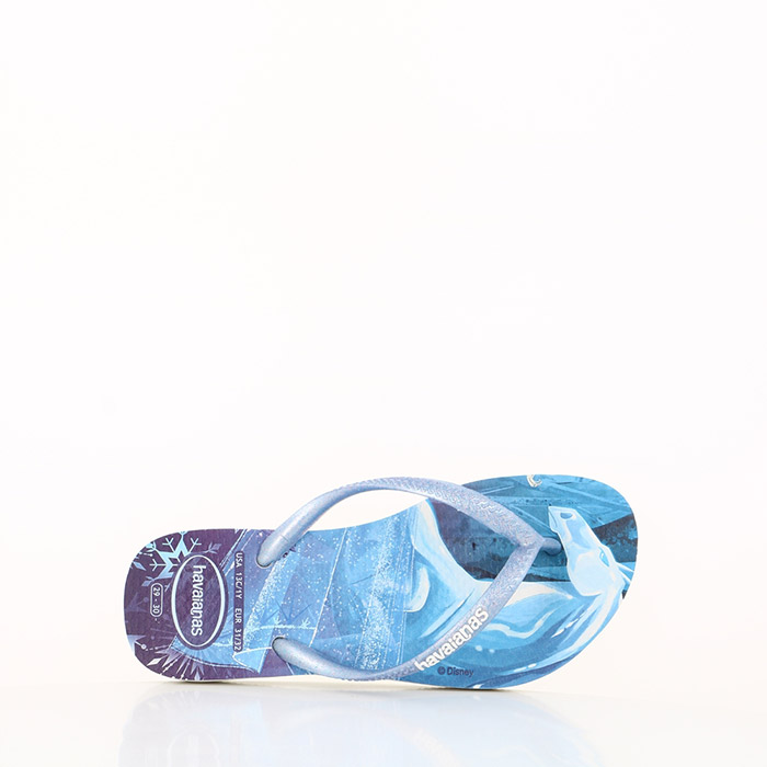 Havaianas famille havaianas enfant slim frozen white snow snowflakes bleu1432801_3