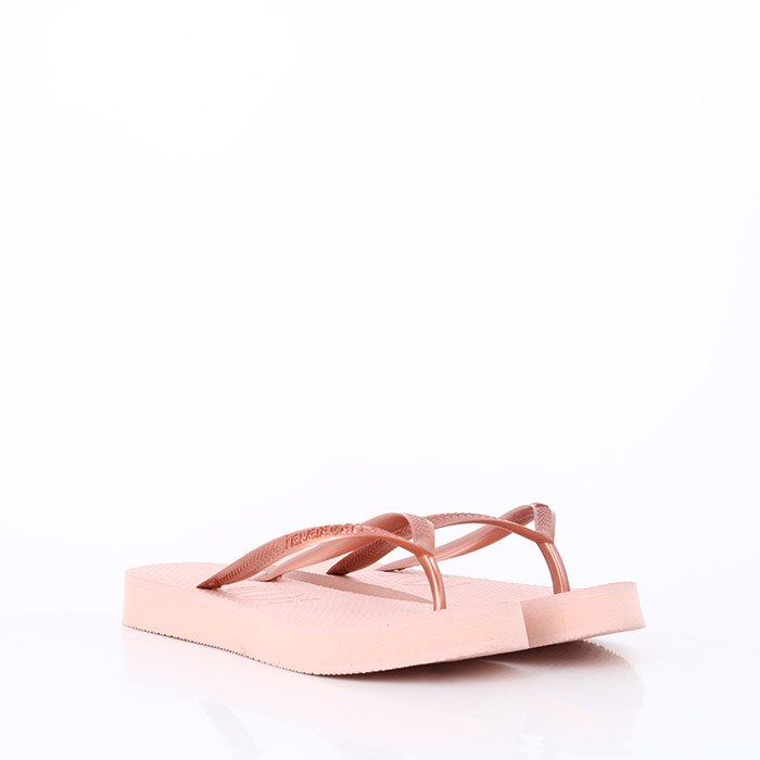 Havaianas chaussures flatformballet rose