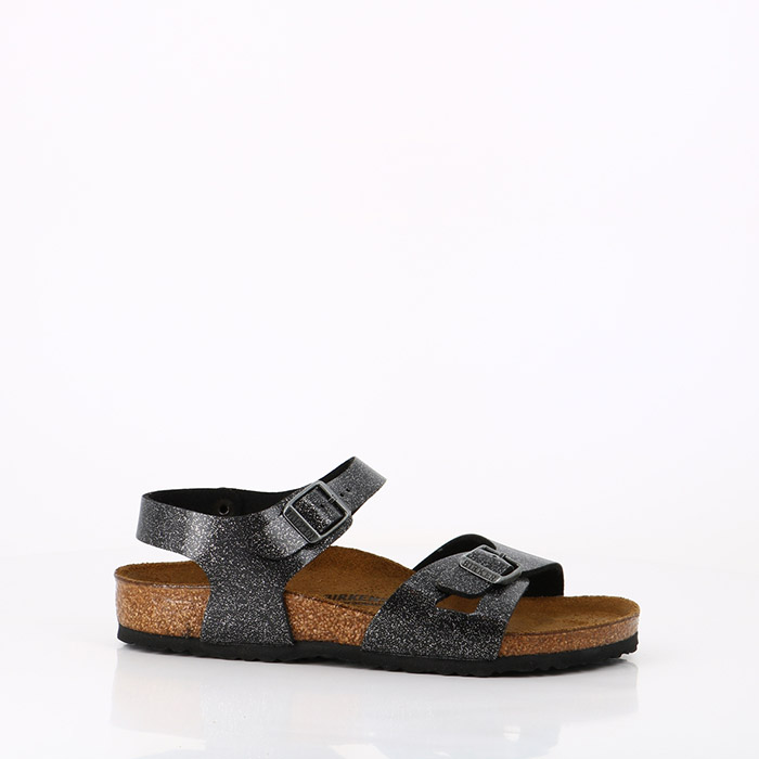 Birkenstock chaussures birkenstock enfant rio glitter black noir