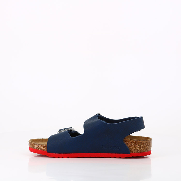 Birkenstock chaussures birkenstock enfant milano  desert soil night ls red bleu1437501_5