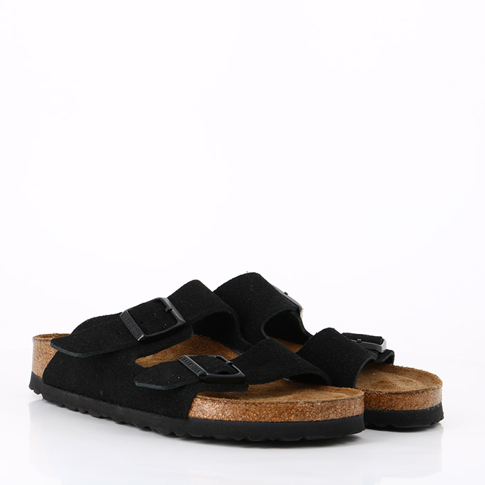 Birkenstock chaussures birkenstock arizona sfb cuir suede noir noir1438801_3