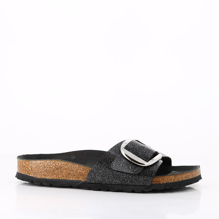 Birkenstock chaussures birkenstock madrid big buckle glitter black hex black noir1440101_2