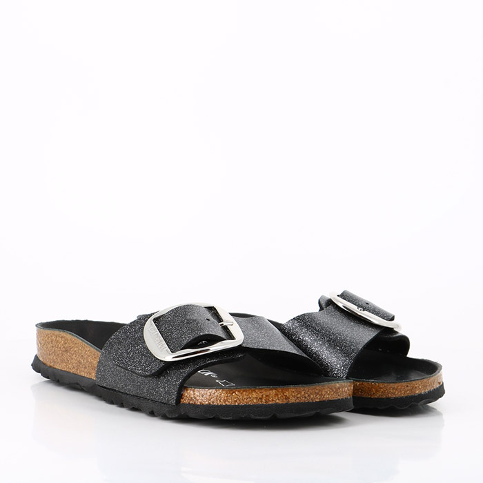 Birkenstock madrid big buckle gator anthracite best sale