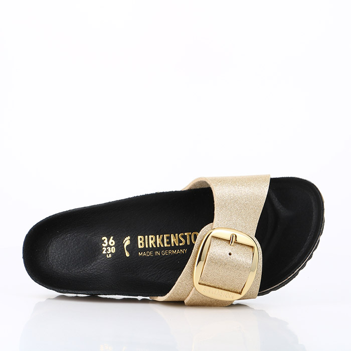 Birkenstock chaussures birkenstock madrid big buckle glitter gold hex black or1440201_1