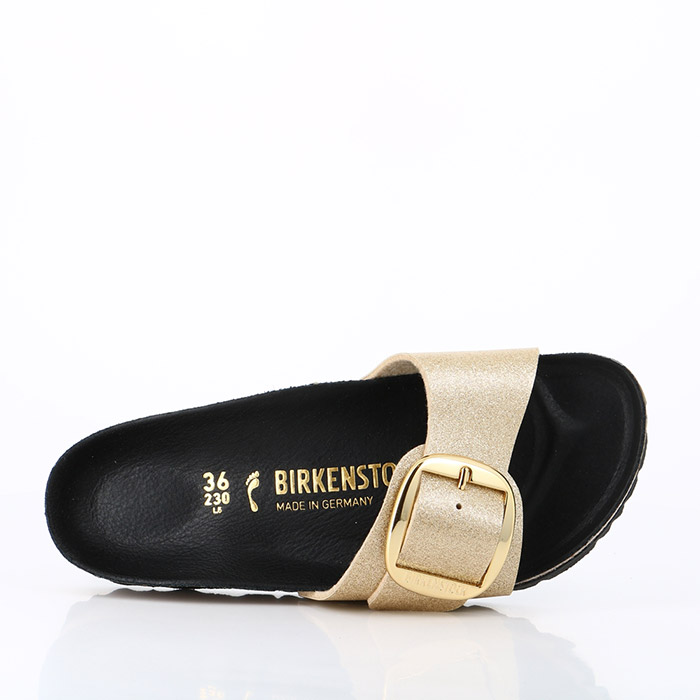 Birkenstock chaussures birkenstock madrid big buckle glitter gold hex black or