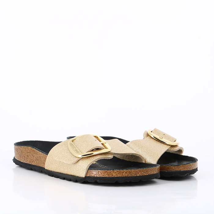 Birkenstock chaussures birkenstock madrid big buckle glitter gold hex black or1440201_6