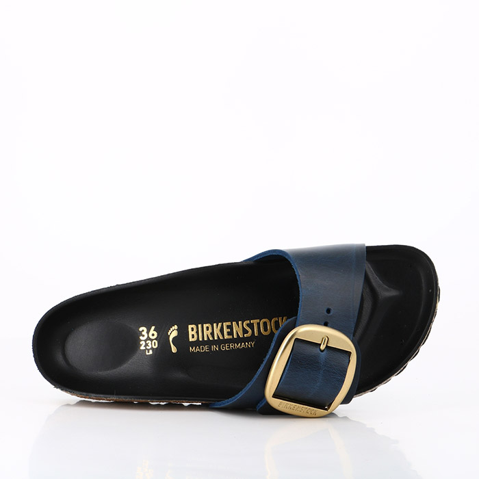 Birkenstock chaussures birkenstock madrid big buckle insignia blue hex black bleu