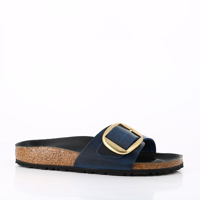 Birkenstock chaussures birkenstock madrid big buckle insignia blue hex black bleu1440401_2