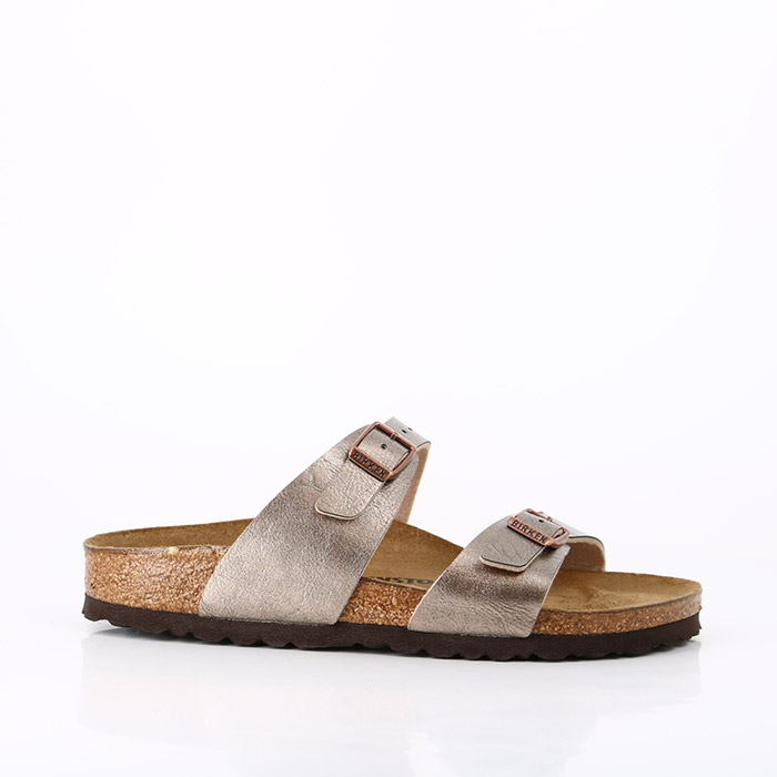 Birkenstock chaussures birkenstock sydney bf graceful taupe cuivre