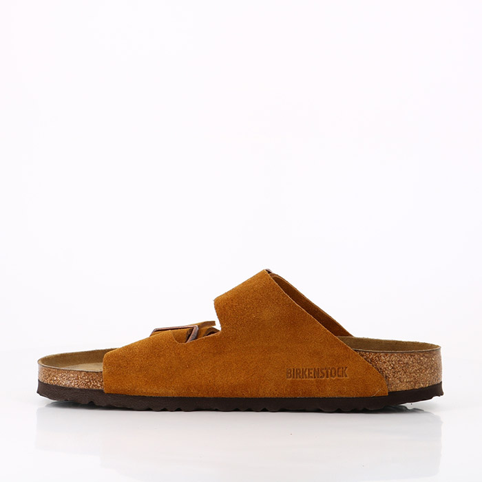 Birkenstock chaussures birkenstock arizona sfb cuir suede mink marron1441101_3