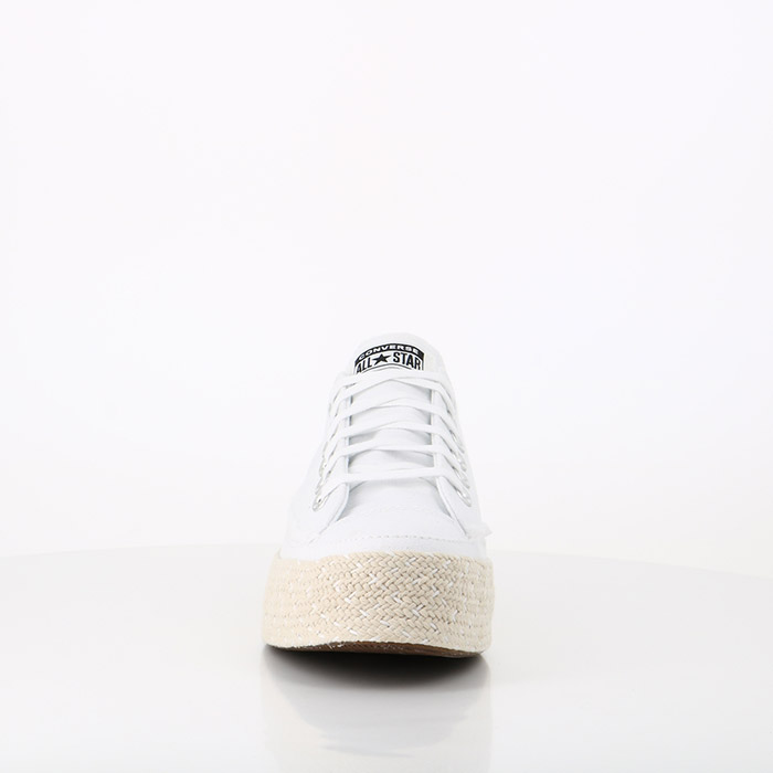 Converse chaussures converse chuck taylor all star ox trail to cove espadrille white black naturel white blanc1441901_5