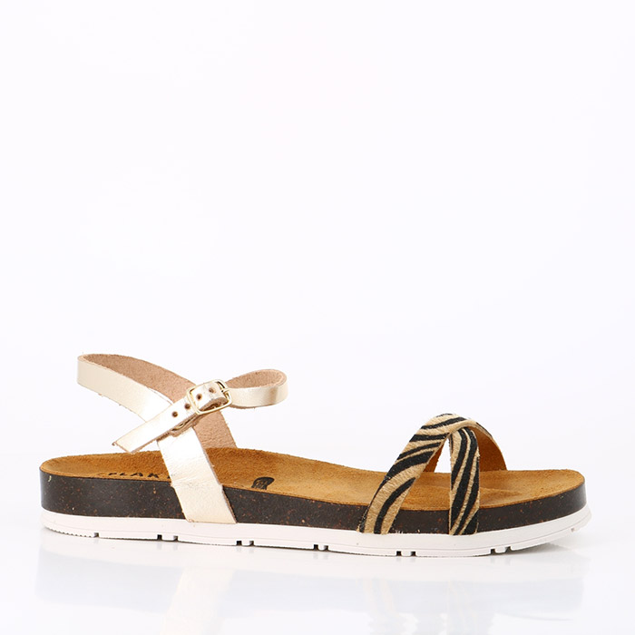 Plakton chaussures plakton gala animalier metal zebra beige