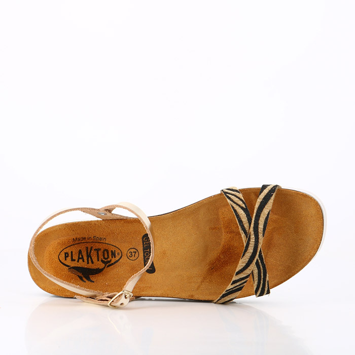 Plakton chaussures plakton gala animalier metal zebra beige1448801_2