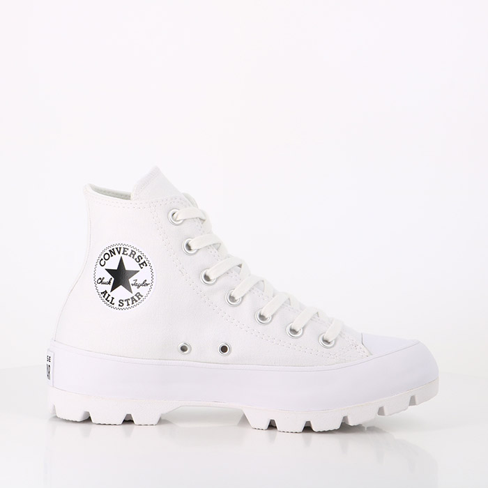 Converse chaussures converse chuck taylor all star lugged hi white blanc