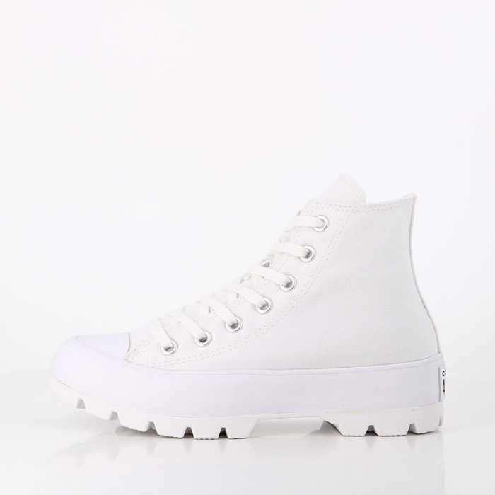 Converse chaussures converse chuck taylor all star lugged hi blanc1452401_3