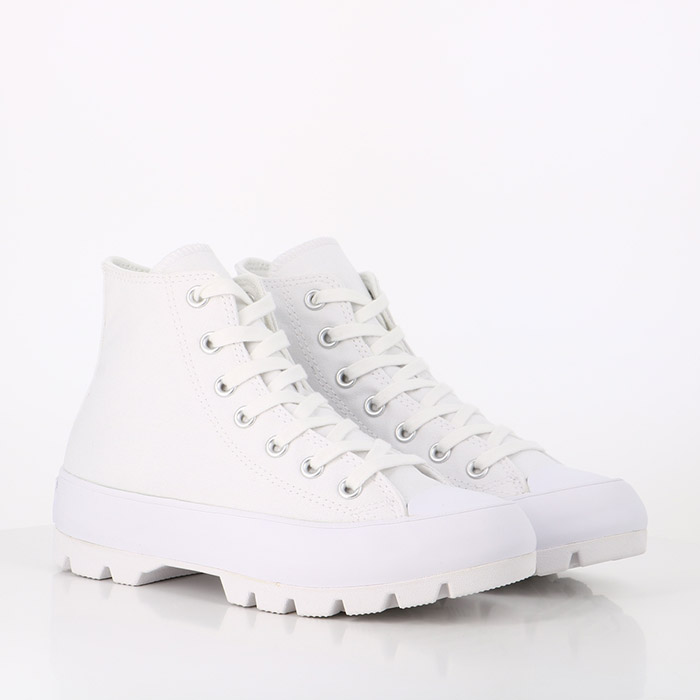 Converse chaussures converse chuck taylor all star lugged hi blanc1452401_5