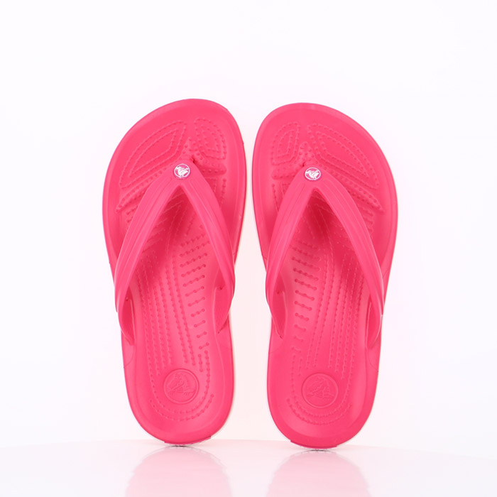 Crocs chaussures crocs crocband flip paradise pink white rose1452901_1
